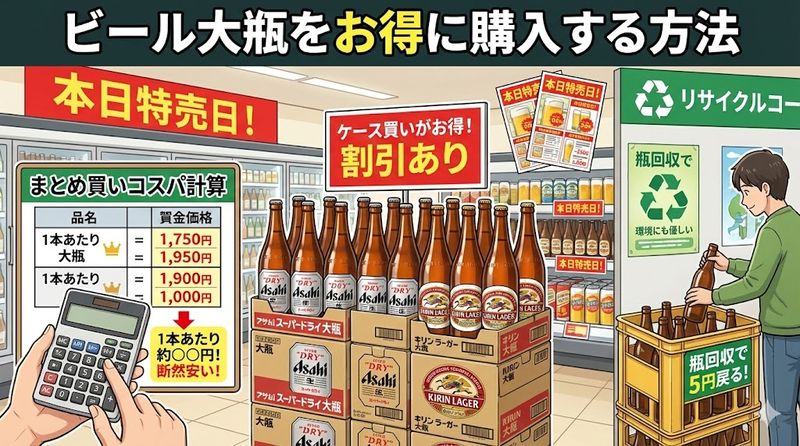 4.ビール大瓶をお得に購入する方法