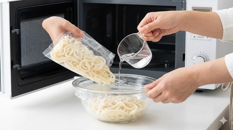 3.袋から出してゆでうどんをレンジで加熱する方法