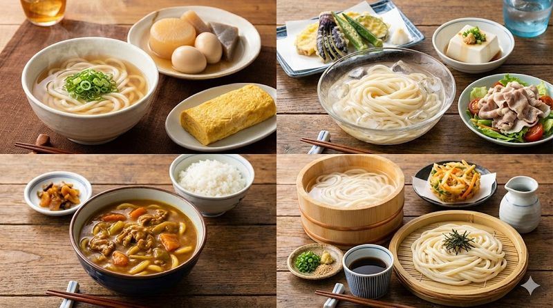 4.季節別・うどんの種類別おかず