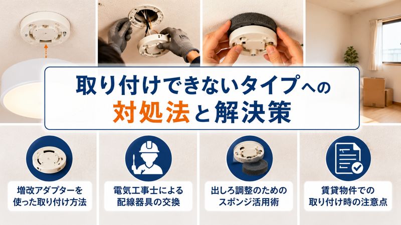 3.取り付けできないタイプへの対処法と解決策