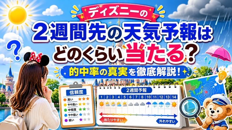 1. ディズニーの天気予報2週間は当たる?的中率の真実