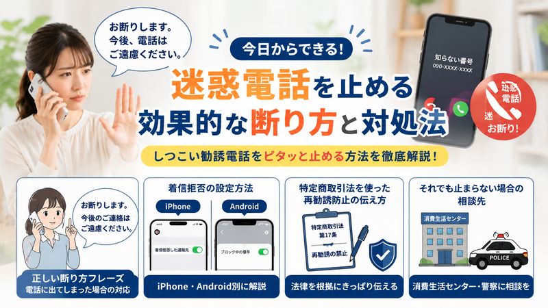 3.進和ホームメンテナンスの迷惑電話を止める断り方と対処法