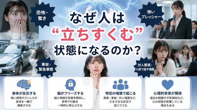 2.立ちすくむ状態になる原因・メカニズム