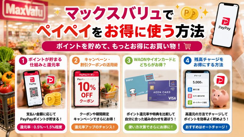 3.マックスバリュでペイペイをお得に使う方法