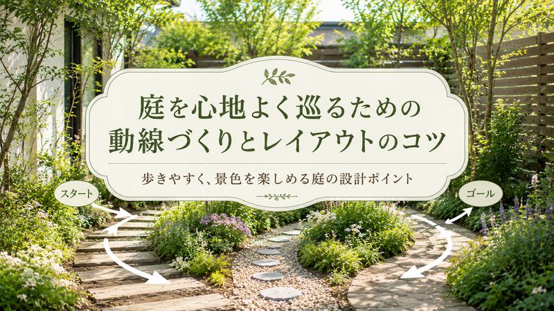 2. 庭を回る動線を作るためのレイアウト設計