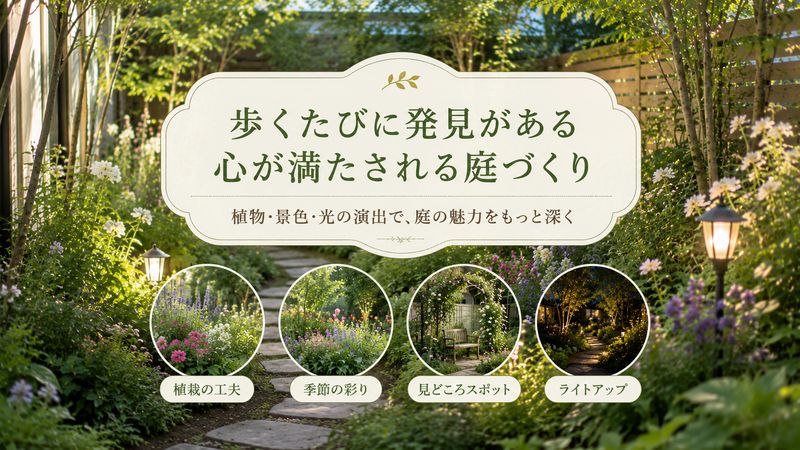 3. 庭を回る楽しさを高める植栽と演出のポイント