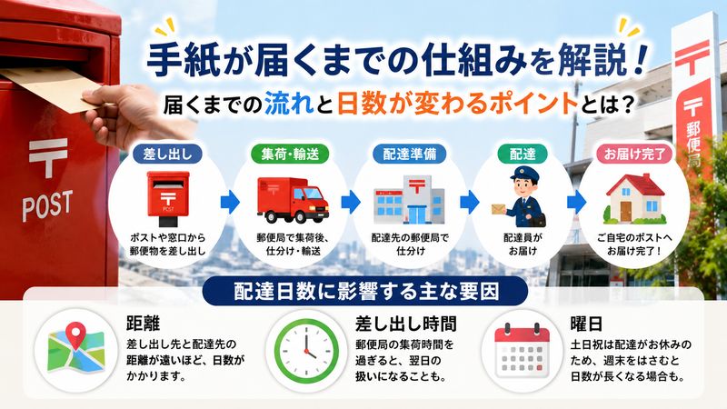 1. 手紙がいつ届くか知りたい!郵便の基本的な仕組み