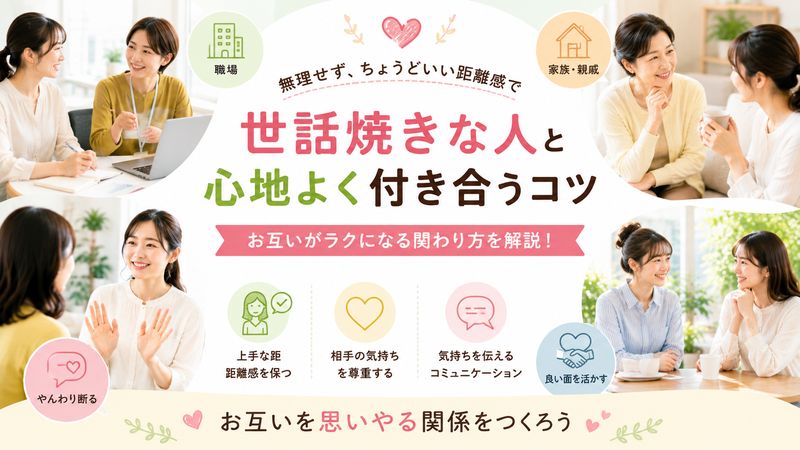 3. 世話焼きな人との上手な付き合い方