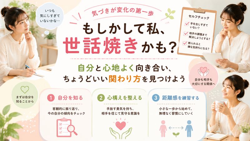 4. 自分が世話焼きかもと気づいたときにすべきこと