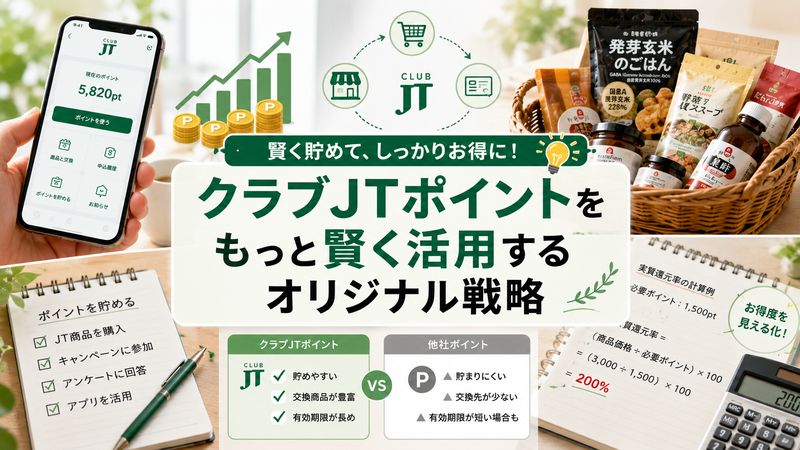 4. クラブJTポイントをもっと賢く活用するオリジナル戦略