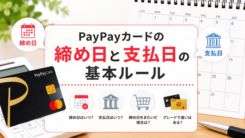 1. PayPayカードの締め日と支払日の基本ルール