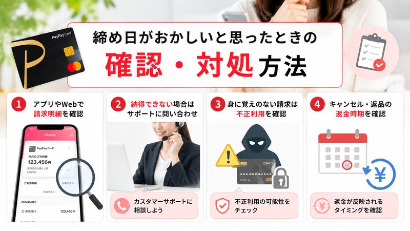 3. 締め日がおかしいと思ったときの確認・対処方法
