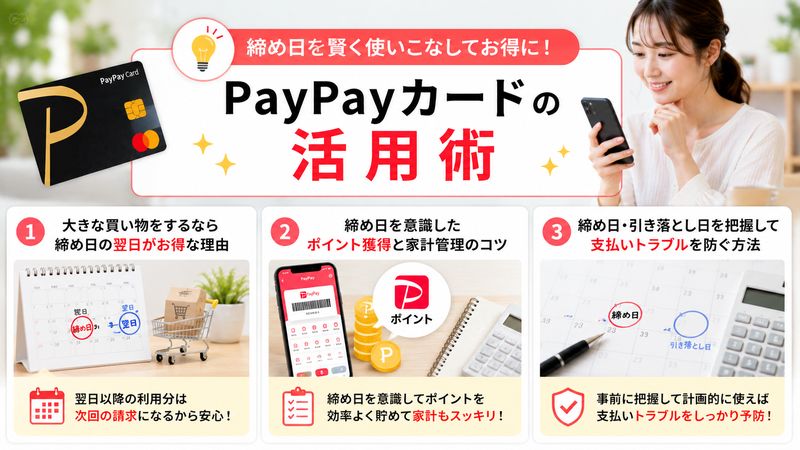 4. 締め日を賢く使いこなすためのPayPayカード活用術