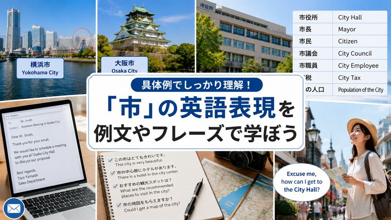 3.具体例で学ぶ「市」の英語表現