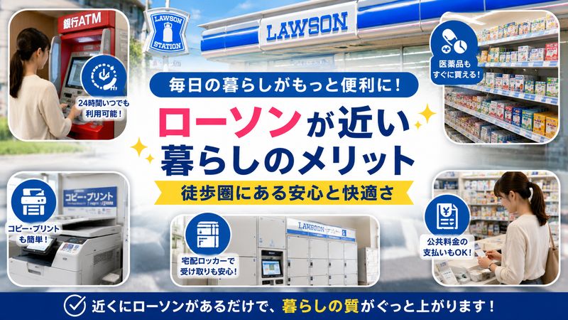 2. ローソンが近くにある物件の具体的なメリット