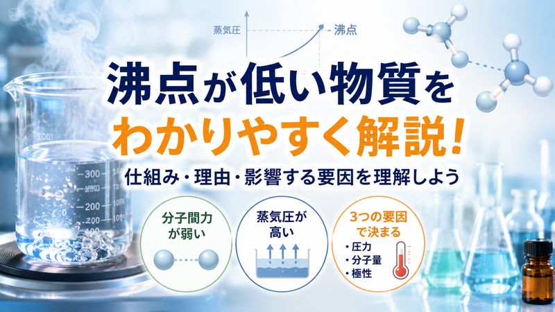 1.沸点が低い物質とは？基本的な仕組みをわかりやすく解説