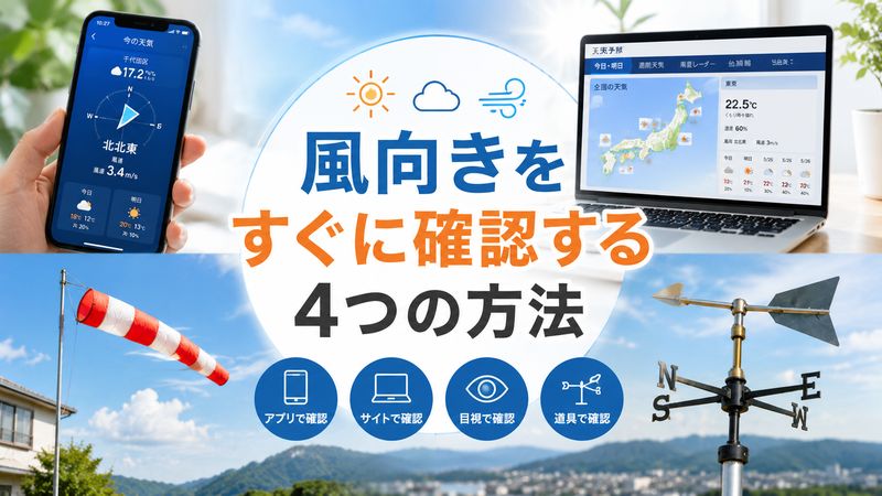 1.風向きを今すぐ確認する方法