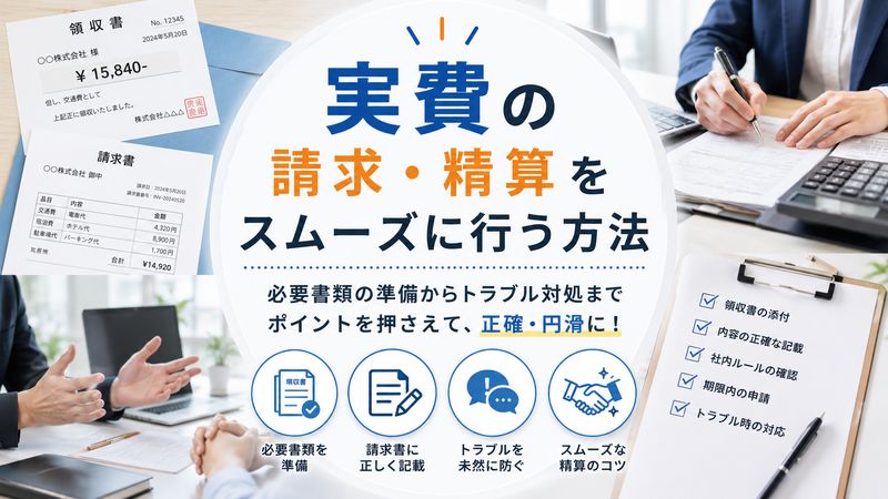 4.実費を請求・精算する際の具体的な方法