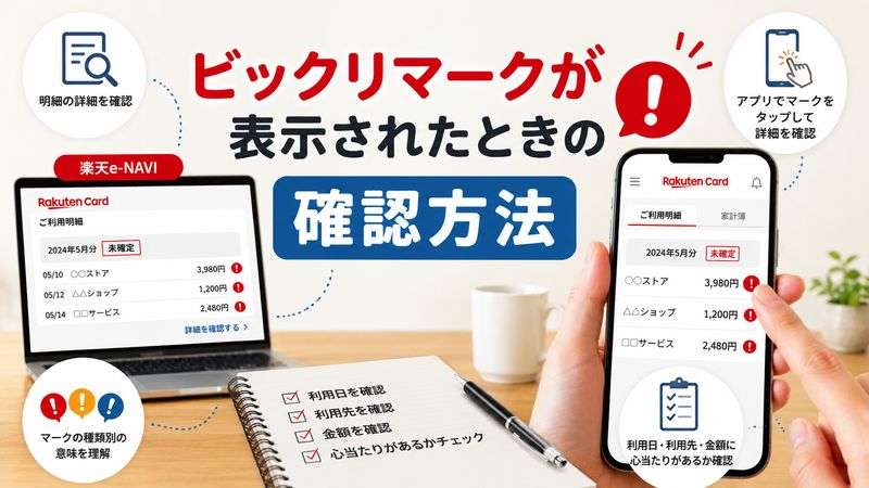 2.ビックリマークが表示されたときの確認方法