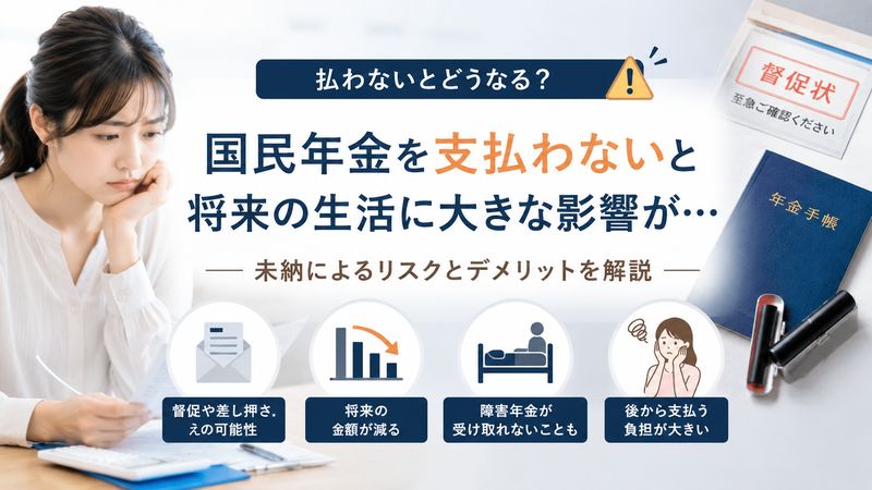 2.国民年金を支払わない場合に起こること