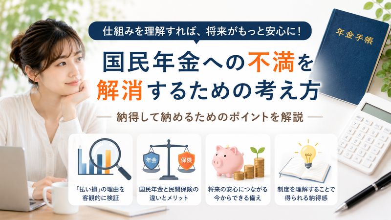 4.国民年金への不満を解消するための考え方