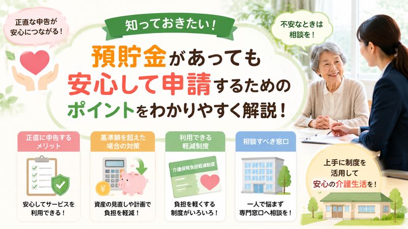 4.預貯金があっても安心して申請するためのポイント