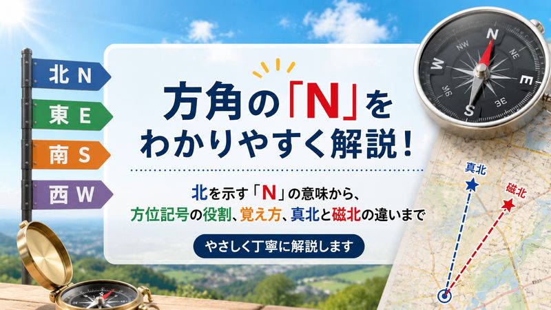 1.方角の「N」とは？基本の意味を解説