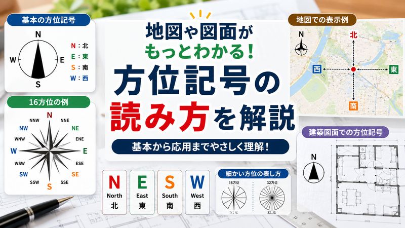 3.方位記号・方位マークの読み方