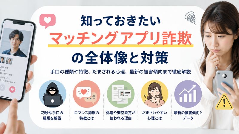 1.マッチングアプリ詐欺とはどのような手口なのか