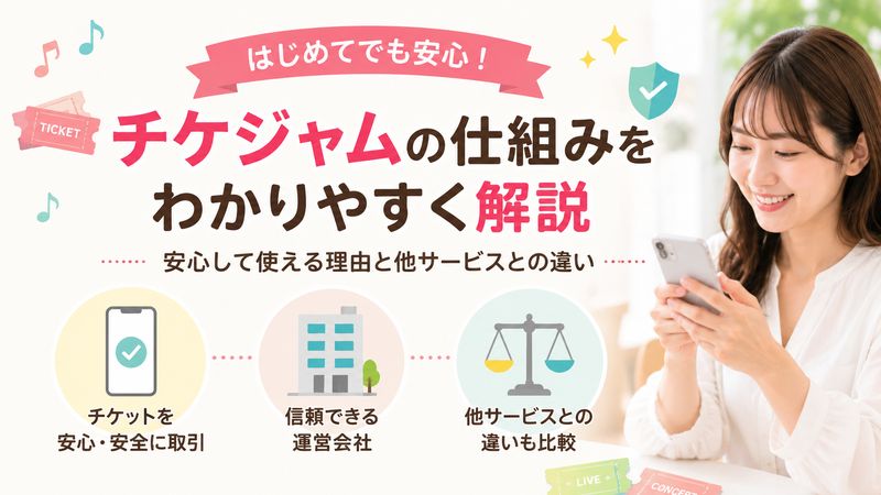 1. チケジャムとは?サービスの仕組みを正しく理解しよう