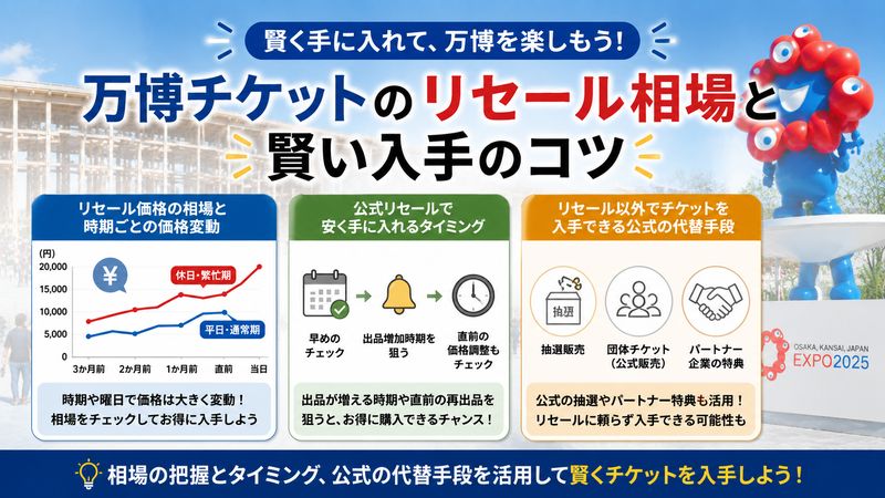 4. 万博チケットのリセール相場と賢い入手のコツ