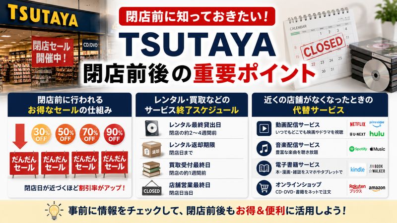 4.TSUTAYA閉店前後に知っておきたいこと