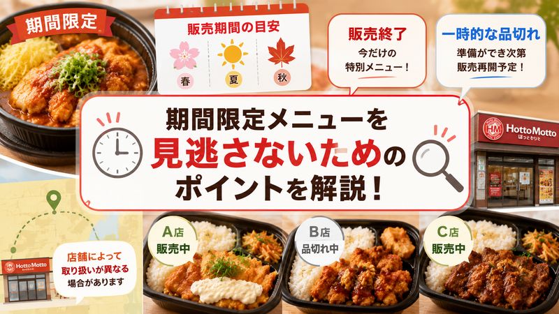 3.期間限定メニューの販売期間に関する基礎知識