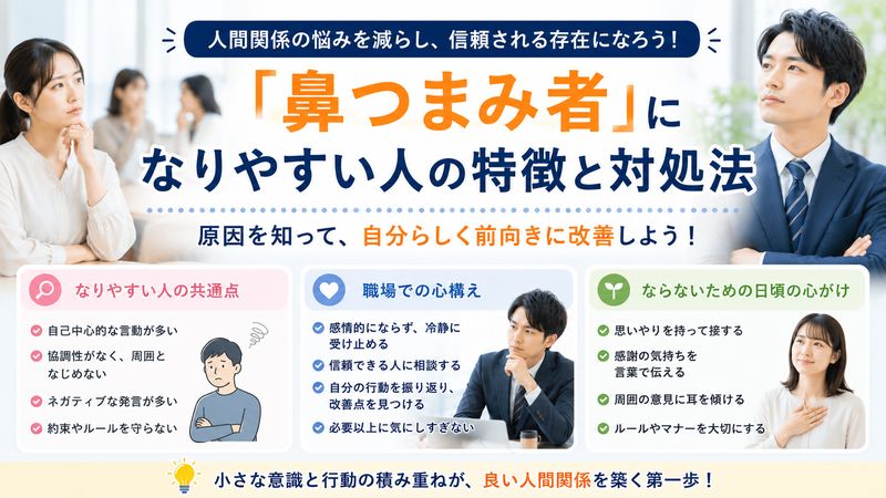 4.「鼻つまみ者」になりやすい人の特徴と対処法