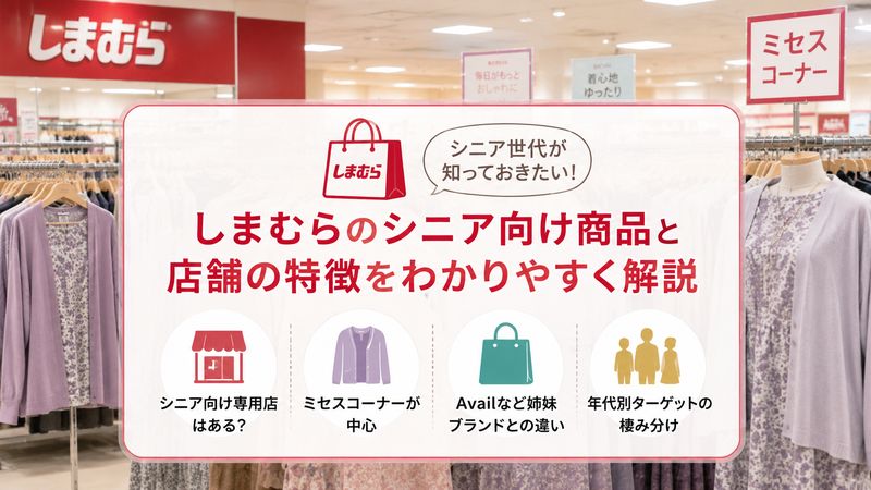 1.しまむらにシニア向け専用店舗はあるのか