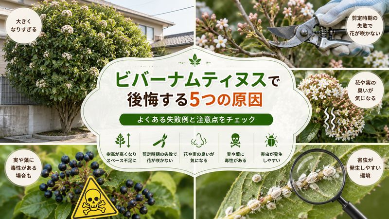 2.ビバーナムティヌスで後悔する5つの原因