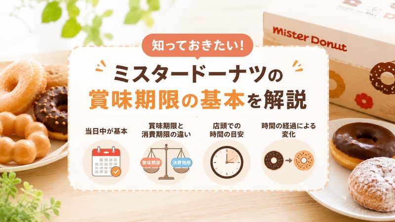 1.ミスタードーナツの賞味期限に関する基本知識