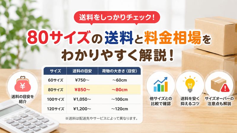 2.らくらくメルカリ便80サイズの送料と料金相場