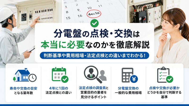3.分電盤の点検・交換は本当に必要なのか
