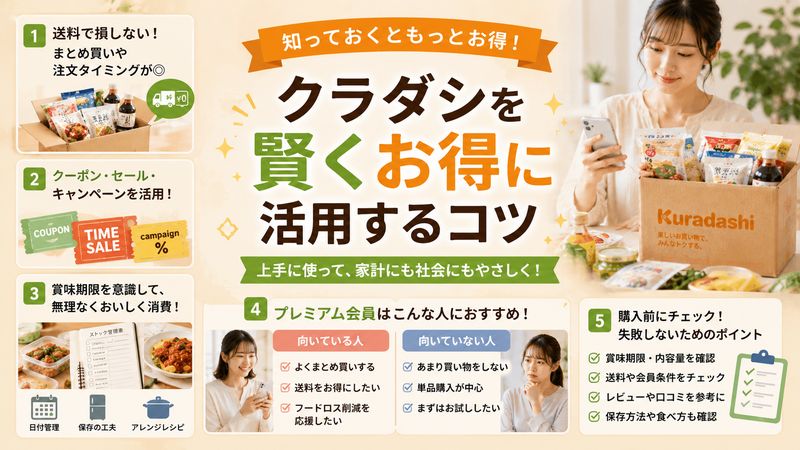 4.クラダシを賢くお得に活用するためのコツ