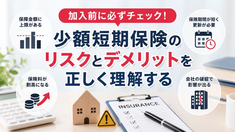 2.少額短期保険のリスクとデメリットを正しく理解する