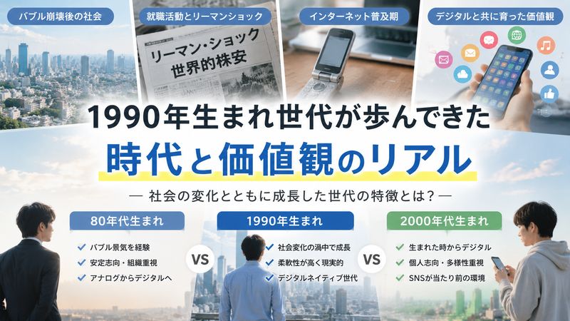 3.1990年生まれ世代の特徴と時代背景