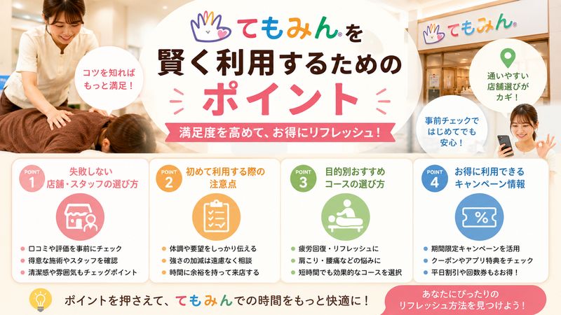 4.てもみんを賢く利用するためのポイント