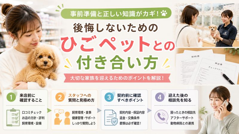 4.後悔しないためのひごペットとの付き合い方【具体例】