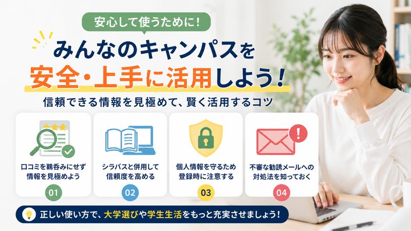 3.みんなのキャンパスを安全・上手に活用する方法
