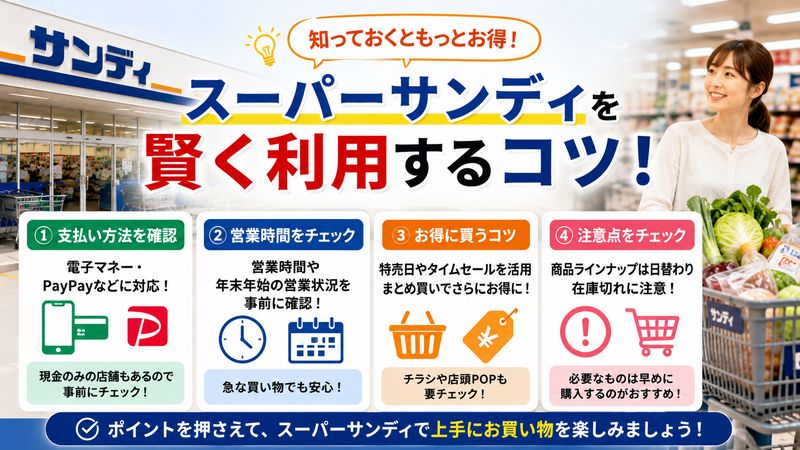 4.スーパーサンディを賢く利用するためのポイント