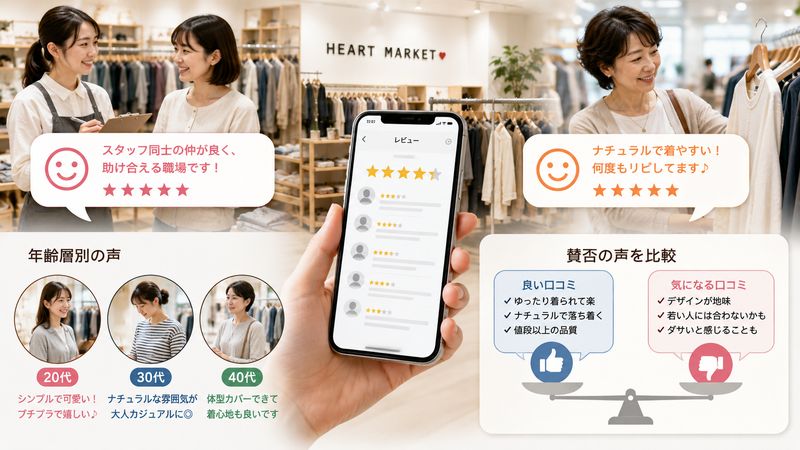 3.実際の口コミ・評判から見るハートマーケットの実態