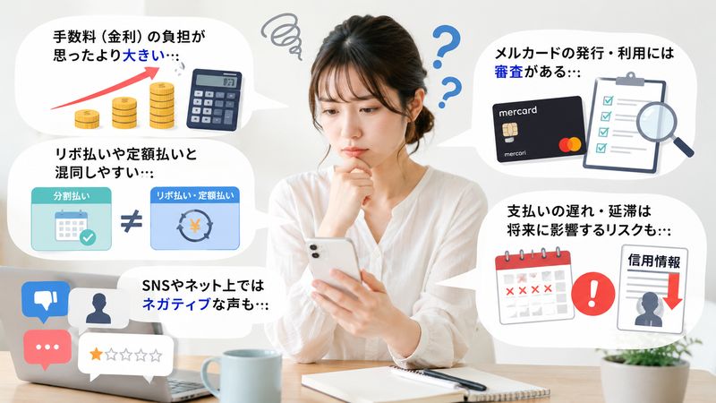 1.メルカリの分割払いが「やばい」と言われる理由