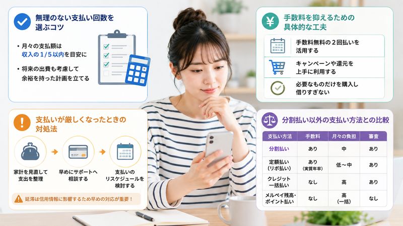 4.メルカリの分割払いで後悔しないための活用方法
