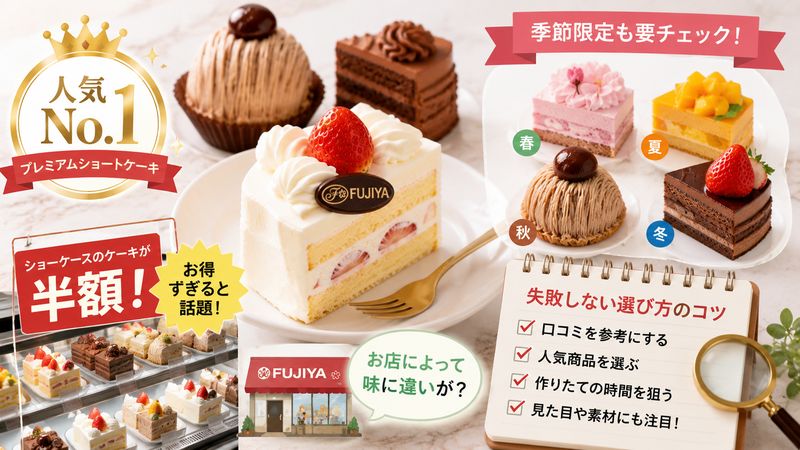 3.不二家のケーキの人気商品と選び方